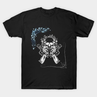 guns skull and frame T-Shirt